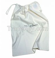 Drawstring plastic bag