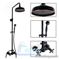 Sell Oil Rubbed Bronze Bar Shower Mixer Tap With Rain Showerhead OB-87