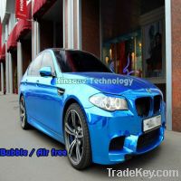 Sell Chrome Car Wrap Sticker, Blue Vinyl Film for Car