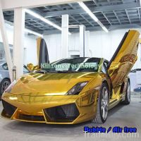 Sell Gold Chrome Gloss Vinyl Car Wrap Air Release Hood Roof Trunk Spoi