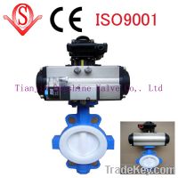 Sell pneumatic actuator, wafer type, split body butterfly valve