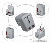 all in one travel power adapter with usb port
