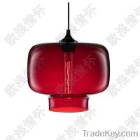 Sell Niche Modern glass pendant Light / Chandelier-Red color