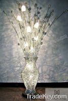 modern aluminum flower vase floor standing lamps 6117-10