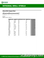chisel bit integral rod