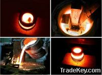 hot slaes induction melting furnace for scrap iron, steel , aluminum