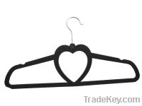 velvet/flocked heart hangers