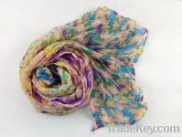 Flower color scarf