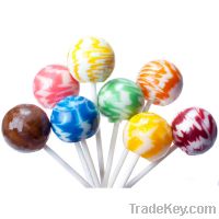 big round chupa chups stick rainbow swirl mint lollipop candy