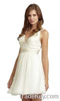 Sell Short V-Neck Chiffon Dress NL-443380 Free Shipping