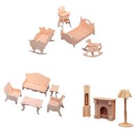 3D  puzzle children furniturel wooden toy