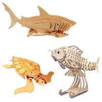3D puzzle ocean life wooden toy