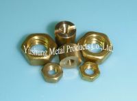 Brass hex finished nuts