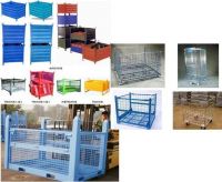 Storage wire mesh pallet container