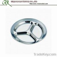 Stainless steel snack plate