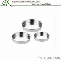 3 pcs Stainless steel cake tray