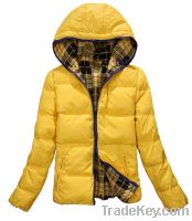 New winter clothing, Short jackets, down jacket with hat, both sides coat