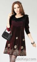 Han noble fashion dress, Loose dress in spring and winter, Backing dress