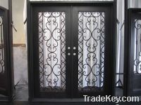 Sell wrought iron entrance door design