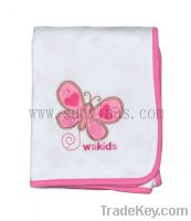 Knitted baby blanket  embroidered (SU-CN008)