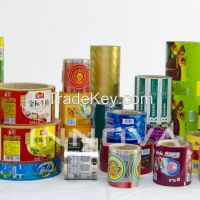 Sell printed roll film/stock of food packages(for food auto-packaing machines)