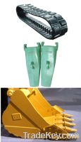 Sell excavator parts rubber track bucket teeth