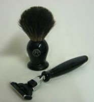 Sell Black badger brush and Mach 3 razor Set