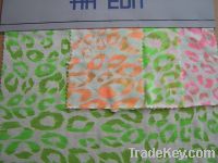 Sell rayon/polyester neon printing spring/summer fabric