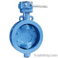 Sell D372X Wafer Type Soft Seal Butterfly Valve With Worm Gear