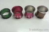 Custom CNC machining aluminum pipe, anodizing various colours