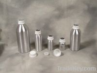 Dome Shaped Aluminum Bottle with Pull Plugs and Plastic Caps