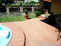 Sell Grooved wpc flooring board wpc decking board