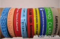 Custom printed silicone bracelets for promotion