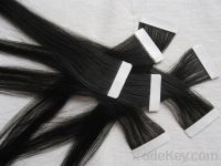 Sell Remy Indian Hair Double Sided Tape Hair Extension Pu Hair