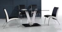 Sell modern glass dining table and dining chair