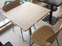 Sell stainless steel and plywood top restaurant  table and chair