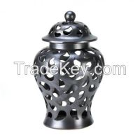 Ceramic Decorative Teardrop Jar With Lid/ceramic vases