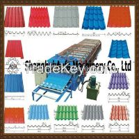 Color steel glazed tile roll forming machine