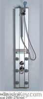 Shower panel with aluminium alloy frame