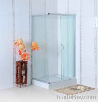 Rectangular Shower Enclosure Tempered Glass and Aluminium Frame