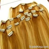 hot sale clip in hair extension (100% human hair)