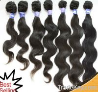 Sell body wave human hair weft/weave/weaving