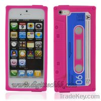 Sell for Rose Red Tape Pattern Silicone Gel Case Cover Skin Protector