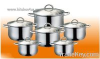 12 pcs S/S cookware set