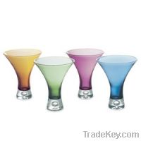 lead -free  crystal martini glass