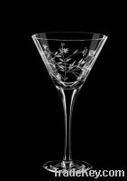 frosted martini glass cup