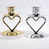 Sell one heart chrome candle holder