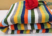 Dyed yarn beach towels