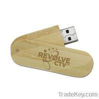 Sell Eco bamboo usb swivel memory stick
