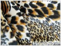 Sell Hot sale polyester printed leopard fleece fabric